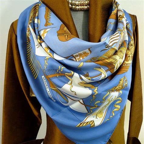 hermes scarf yellow blue|ebay hermes scarves for women.